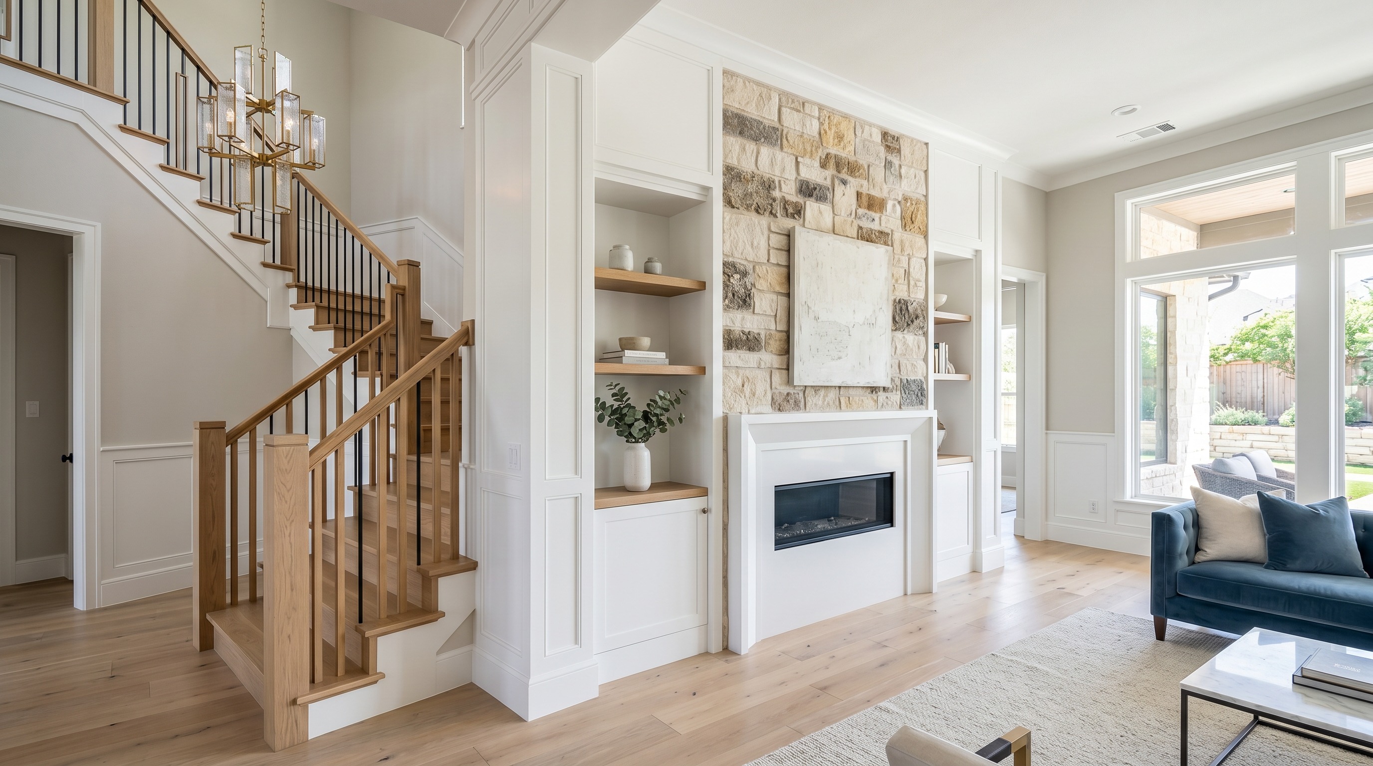 San Antonio new-construction model home detail for builder-buyer guidance
